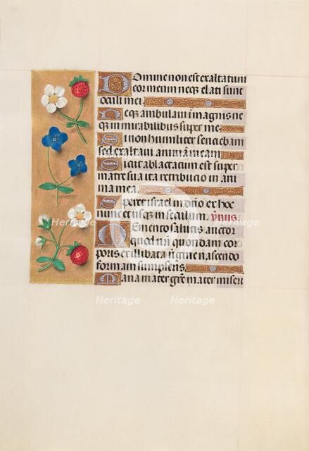 Hours of Queen Isabella the Catholic, Queen of Spain: Fol. 156v, c. 1500. Creator: Master of the First Prayerbook of Maximillian (Flemish, c. 1444-1519); Associates, and.