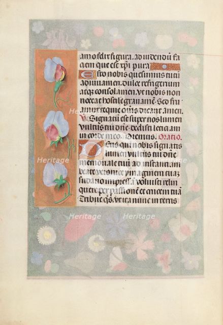 Hours of Queen Isabella the Catholic, Queen of Spain: Fol. 15v, c. 1500. Creator: Master of the First Prayerbook of Maximillian (Flemish, c. 1444-1519); Associates, and.