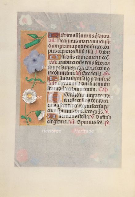 Hours of Queen Isabella the Catholic, Queen of Spain: Fol. 160v, c. 1500. Creator: Master of the First Prayerbook of Maximillian (Flemish, c. 1444-1519); Associates, and.