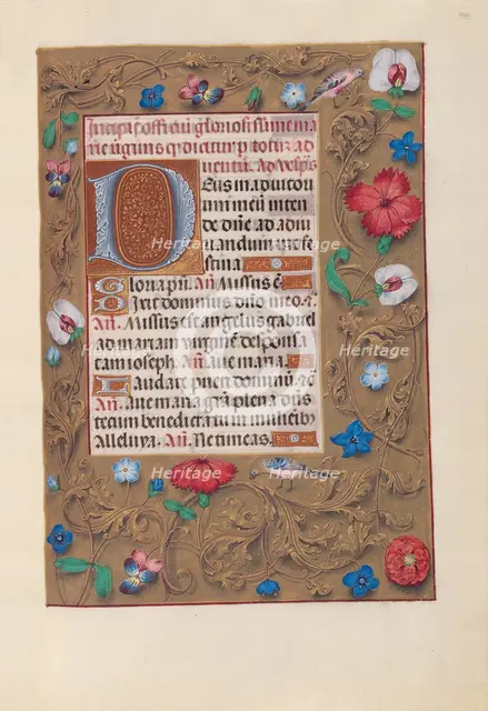 Hours of Queen Isabella the Catholic, Queen of Spain: Fol. 160r, c. 1500. Creator: Master of the First Prayerbook of Maximillian (Flemish, c. 1444-1519); Associates, and.