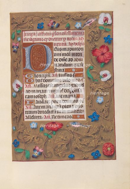Hours of Queen Isabella the Catholic, Queen of Spain: Fol. 160r, c. 1500. Creator: Master of the First Prayerbook of Maximillian (Flemish, c. 1444-1519); Associates, and.