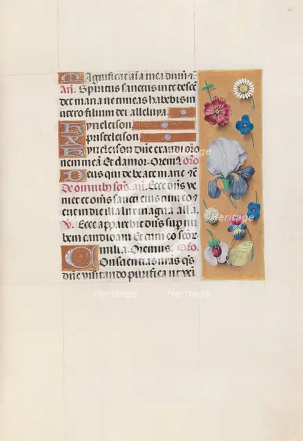 Hours of Queen Isabella the Catholic, Queen of Spain: Fol. 161r, c. 1500. Creator: Master of the First Prayerbook of Maximillian (Flemish, c. 1444-1519); Associates, and.