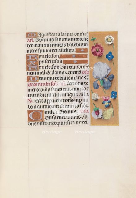 Hours of Queen Isabella the Catholic, Queen of Spain: Fol. 161r, c. 1500. Creator: Master of the First Prayerbook of Maximillian (Flemish, c. 1444-1519); Associates, and.
