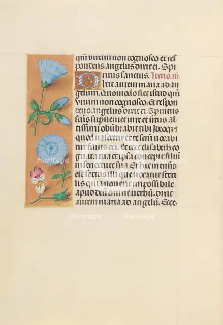 Hours of Queen Isabella the Catholic, Queen of Spain: Fol. 163v, c. 1500. Creator: Master of the First Prayerbook of Maximillian (Flemish, c. 1444-1519); Associates, and.
