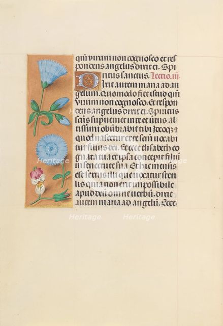 Hours of Queen Isabella the Catholic, Queen of Spain: Fol. 163v, c. 1500. Creator: Master of the First Prayerbook of Maximillian (Flemish, c. 1444-1519); Associates, and.