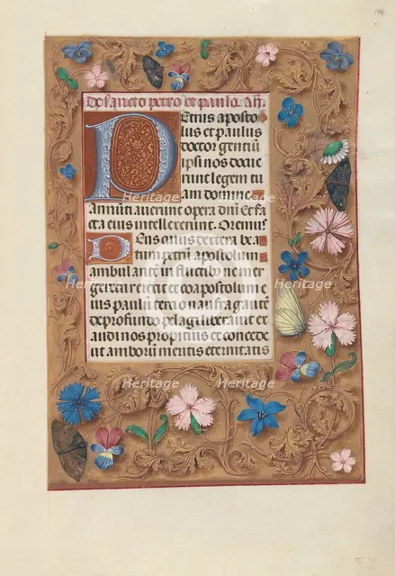 Hours of Queen Isabella the Catholic, Queen of Spain: Fol. 174r, c. 1500. Creator: Master of the First Prayerbook of Maximillian (Flemish, c. 1444-1519); Associates, and.