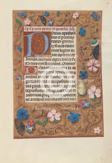 Hours of Queen Isabella the Catholic, Queen of Spain: Fol. 174r, c. 1500. Creator: Master of the First Prayerbook of Maximillian (Flemish, c. 1444-1519); Associates, and.