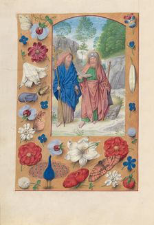 Hours of Queen Isabella the Catholic, Queen of Spain: Fol. 175v, Saints Philip & James, c. 1500. Creator: Master of the First Prayerbook of Maximillian (Flemish, c. 1444-1519); Associates, and