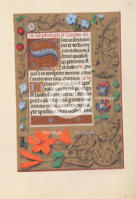 Hours of Queen Isabella the Catholic, Queen of Spain: Fol. 176r, c. 1500. Creator: Master of the First Prayerbook of Maximillian (Flemish, c. 1444-1519); Associates, and.
