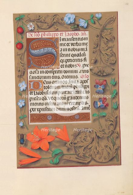 Hours of Queen Isabella the Catholic, Queen of Spain: Fol. 176r, c. 1500. Creator: Master of the First Prayerbook of Maximillian (Flemish, c. 1444-1519); Associates, and.