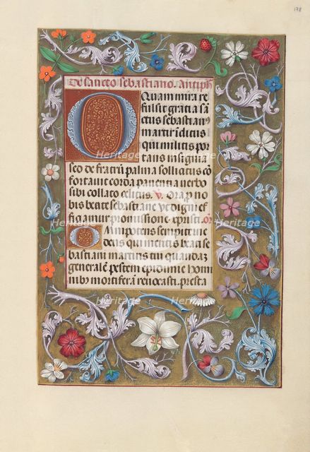 Hours of Queen Isabella the Catholic, Queen of Spain: Fol. 178r, c. 1500. Creator: Master of the First Prayerbook of Maximillian (Flemish, c. 1444-1519); Associates, and.