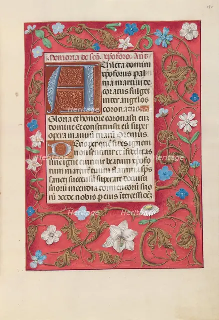 Hours of Queen Isabella the Catholic, Queen of Spain: Fol. 180r, c. 1500. Creator: Master of the First Prayerbook of Maximillian (Flemish, c. 1444-1519); Associates, and.
