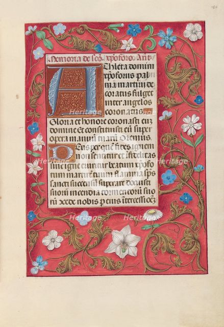 Hours of Queen Isabella the Catholic, Queen of Spain: Fol. 180r, c. 1500. Creator: Master of the First Prayerbook of Maximillian (Flemish, c. 1444-1519); Associates, and.
