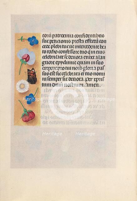 Hours of Queen Isabella the Catholic, Queen of Spain: Fol. 182v, c. 1500. Creator: Master of the First Prayerbook of Maximillian (Flemish, c. 1444-1519); Associates, and.