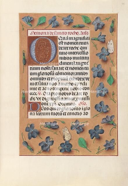 Hours of Queen Isabella the Catholic, Queen of Spain: Fol. 182r, c. 1500. Creator: Master of the First Prayerbook of Maximillian (Flemish, c. 1444-1519); Associates, and.