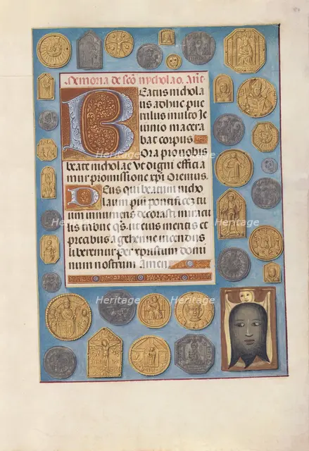 Hours of Queen Isabella the Catholic, Queen of Spain: Fol. 184r, c. 1500. Creator: Master of the First Prayerbook of Maximillian (Flemish, c. 1444-1519); Associates, and.