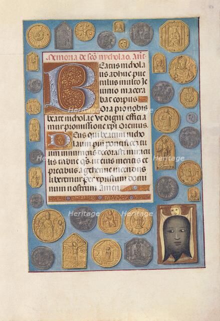 Hours of Queen Isabella the Catholic, Queen of Spain: Fol. 184r, c. 1500. Creator: Master of the First Prayerbook of Maximillian (Flemish, c. 1444-1519); Associates, and.