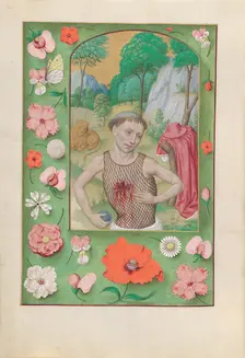 Hours of Queen Isabella the Catholic, Queen of Spain: Fol. 185v, St. Jerome, c. 1500. Creator: Master of the First Prayerbook of Maximillian (Flemish, c. 1444-1519); Associates, and