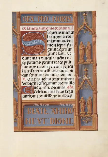 Hours of Queen Isabella the Catholic, Queen of Spain: Fol. 188r, c. 1500. Creator: Master of the First Prayerbook of Maximillian (Flemish, c. 1444-1519); Associates, and.