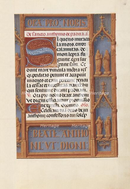 Hours of Queen Isabella the Catholic, Queen of Spain: Fol. 188r, c. 1500. Creator: Master of the First Prayerbook of Maximillian (Flemish, c. 1444-1519); Associates, and.