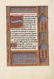 Hours of Queen Isabella the Catholic, Queen of Spain: Fol. 188r, c. 1500. Creator: Master of the First Prayerbook of Maximillian (Flemish, c. 1444-1519); Associates, and