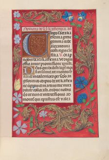 Hours of Queen Isabella the Catholic, Queen of Spain: Fol. 190r, c. 1500. Creator: Master of the First Prayerbook of Maximillian (Flemish, c. 1444-1519); Associates, and