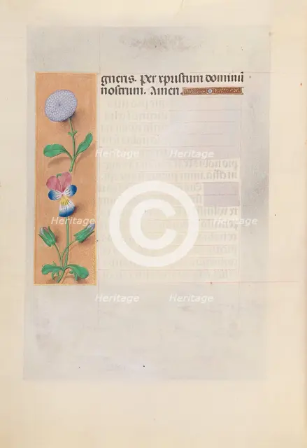 Hours of Queen Isabella the Catholic, Queen of Spain: Fol. 196v, c. 1500. Creator: Master of the First Prayerbook of Maximillian (Flemish, c. 1444-1519); Associates, and.