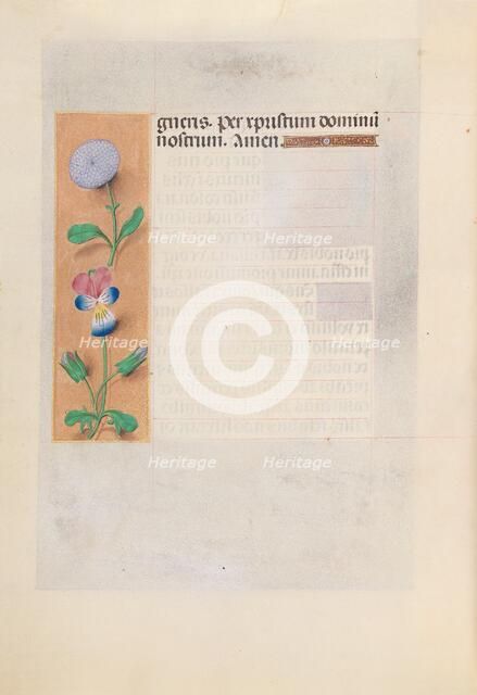 Hours of Queen Isabella the Catholic, Queen of Spain: Fol. 196v, c. 1500. Creator: Master of the First Prayerbook of Maximillian (Flemish, c. 1444-1519); Associates, and.