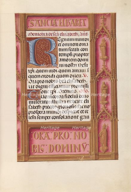 Hours of Queen Isabella the Catholic, Queen of Spain: Fol. 198r, c. 1500. Creator: Master of the First Prayerbook of Maximillian (Flemish, c. 1444-1519); Associates, and.