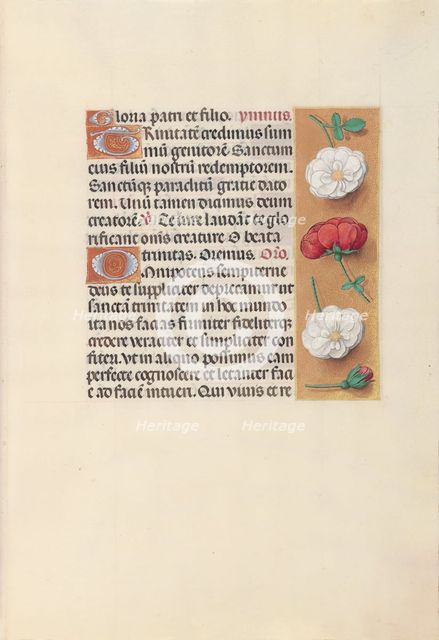 Hours of Queen Isabella the Catholic, Queen of Spain: Fol. 19r, c. 1500. Creator: Master of the First Prayerbook of Maximillian (Flemish, c. 1444-1519); Associates, and.