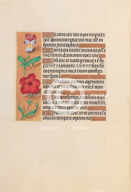 Hours of Queen Isabella the Catholic, Queen of Spain: Fol. 201v, c. 1500. Creator: Master of the First Prayerbook of Maximillian (Flemish, c. 1444-1519); Associates, and.