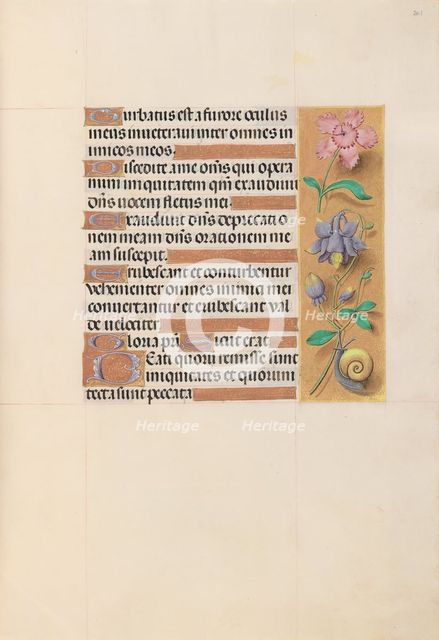 Hours of Queen Isabella the Catholic, Queen of Spain: Fol. 201r, c. 1500. Creator: Master of the First Prayerbook of Maximillian (Flemish, c. 1444-1519); Associates, and.
