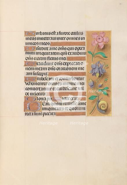 Hours of Queen Isabella the Catholic, Queen of Spain: Fol. 201r, c. 1500. Creator: Master of the First Prayerbook of Maximillian (Flemish, c. 1444-1519); Associates, and.