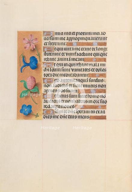 Hours of Queen Isabella the Catholic, Queen of Spain: Fol. 203v, c. 1500. Creator: Master of the First Prayerbook of Maximillian (Flemish, c. 1444-1519); Associates, and.