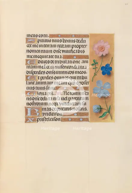 Hours of Queen Isabella the Catholic, Queen of Spain: Fol. 210r, c. 1500. Creator: Master of the First Prayerbook of Maximillian (Flemish, c. 1444-1519); Associates, and.