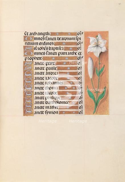 Hours of Queen Isabella the Catholic, Queen of Spain: Fol. 211r, c. 1500. Creator: Master of the First Prayerbook of Maximillian (Flemish, c. 1444-1519); Associates, and.