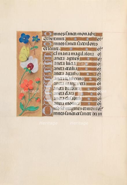 Hours of Queen Isabella the Catholic, Queen of Spain: Fol. 212v, c. 1500. Creator: Master of the First Prayerbook of Maximillian (Flemish, c. 1444-1519); Associates, and.
