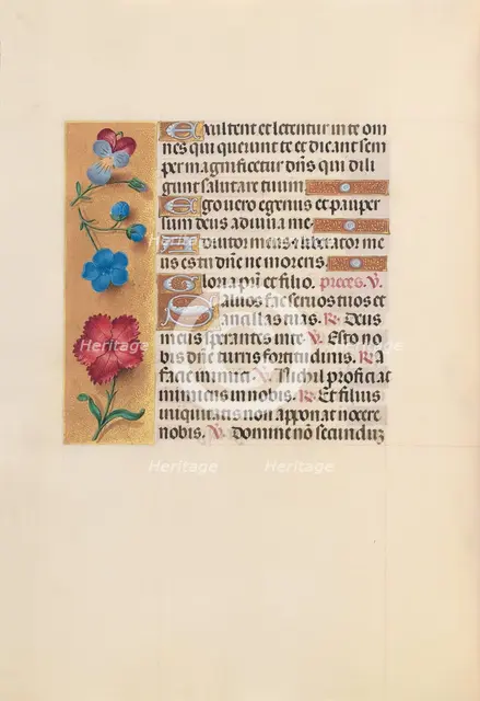 Hours of Queen Isabella the Catholic, Queen of Spain: Fol. 215v, c. 1500. Creator: Master of the First Prayerbook of Maximillian (Flemish, c. 1444-1519); Associates, and.