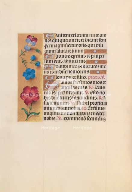 Hours of Queen Isabella the Catholic, Queen of Spain: Fol. 215v, c. 1500. Creator: Master of the First Prayerbook of Maximillian (Flemish, c. 1444-1519); Associates, and.