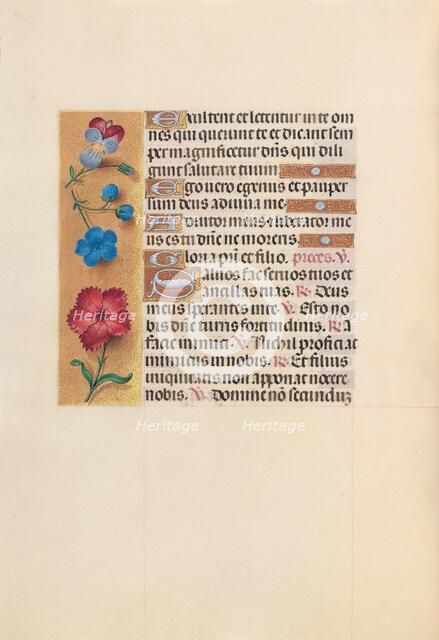 Hours of Queen Isabella the Catholic, Queen of Spain: Fol. 215v, c. 1500. Creator: Master of the First Prayerbook of Maximillian (Flemish, c. 1444-1519); Associates, and.