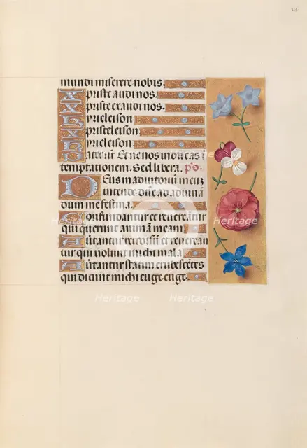 Hours of Queen Isabella the Catholic, Queen of Spain: Fol. 215r, c. 1500. Creator: Master of the First Prayerbook of Maximillian (Flemish, c. 1444-1519); Associates, and.