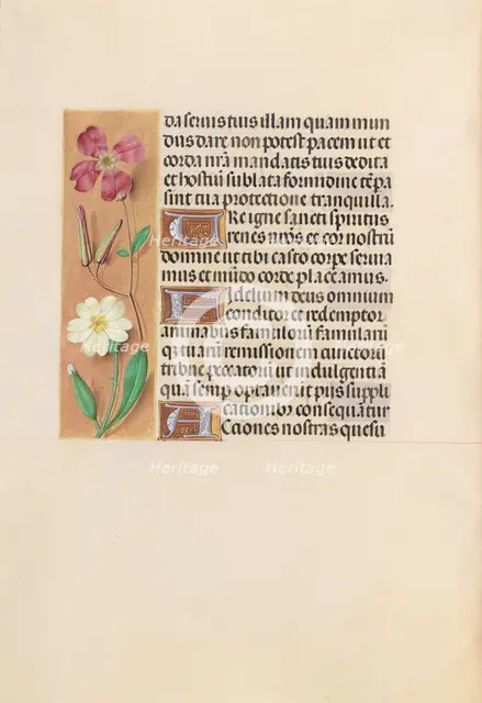 Hours of Queen Isabella the Catholic, Queen of Spain: Fol. 217v, c. 1500. Creator: Master of the First Prayerbook of Maximillian (Flemish, c. 1444-1519); Associates, and.