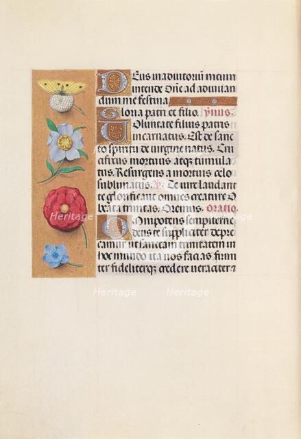 Hours of Queen Isabella the Catholic, Queen of Spain: Fol. 21v, c. 1500. Creator: Master of the First Prayerbook of Maximillian (Flemish, c. 1444-1519); Associates, and.