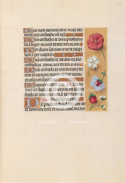 Hours of Queen Isabella the Catholic, Queen of Spain: Fol. 222r, c. 1500. Creator: Master of the First Prayerbook of Maximillian (Flemish, c. 1444-1519); Associates, and.