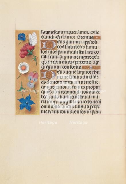 Hours of Queen Isabella the Catholic, Queen of Spain: Fol. 225v, c. 1500. Creator: Master of the First Prayerbook of Maximillian (Flemish, c. 1444-1519); Associates, and.