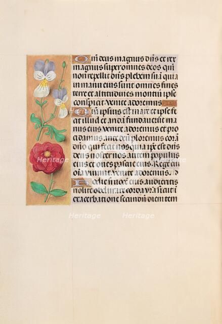 Hours of Queen Isabella the Catholic, Queen of Spain: Fol. 226v, c. 1500. Creator: Master of the First Prayerbook of Maximillian (Flemish, c. 1444-1519); Associates, and.