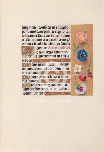 Hours of Queen Isabella the Catholic, Queen of Spain: Fol. 22r, c. 1500. Creator: Master of the First Prayerbook of Maximillian (Flemish, c. 1444-1519); Associates, and.