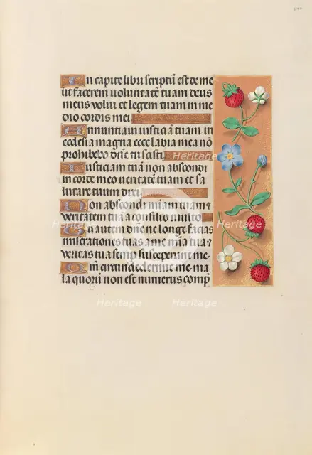 Hours of Queen Isabella the Catholic, Queen of Spain: Fol. 240r, c. 1500. Creator: Master of the First Prayerbook of Maximillian (Flemish, c. 1444-1519); Associates, and.