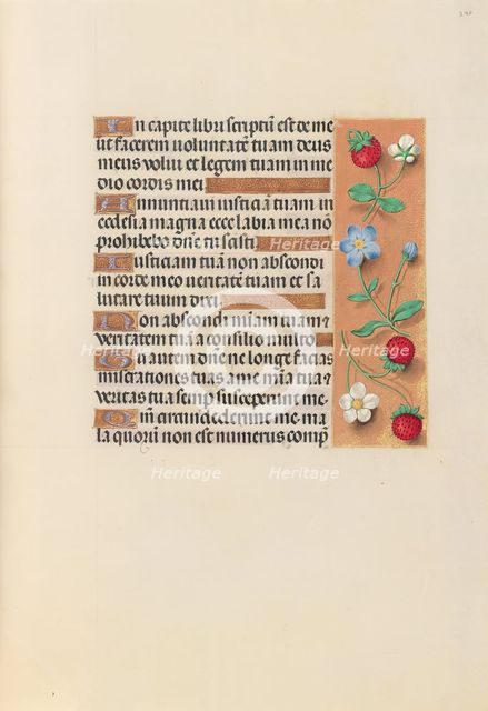 Hours of Queen Isabella the Catholic, Queen of Spain: Fol. 240r, c. 1500. Creator: Master of the First Prayerbook of Maximillian (Flemish, c. 1444-1519); Associates, and.