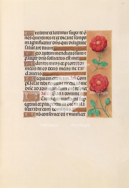 Hours of Queen Isabella the Catholic, Queen of Spain: Fol. 241r, c. 1500. Creator: Master of the First Prayerbook of Maximillian (Flemish, c. 1444-1519); Associates, and.